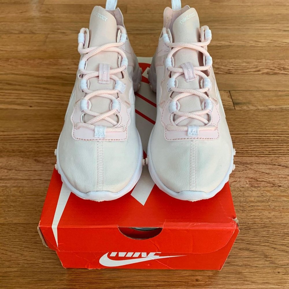Nike React Element 55 Pale Pink Womens Shoes - Picture 5 of 6